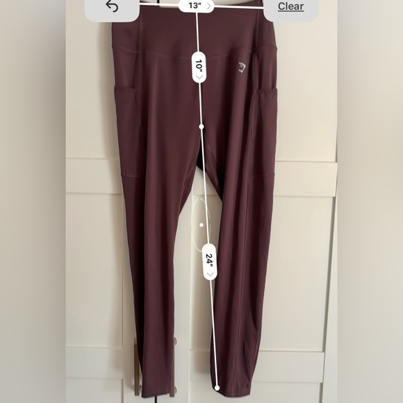 Gymshark Pocket Leggings Chocolate Brown - Picture 5 of 5